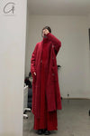 Daniel Andresen loose cardigan Hylia red